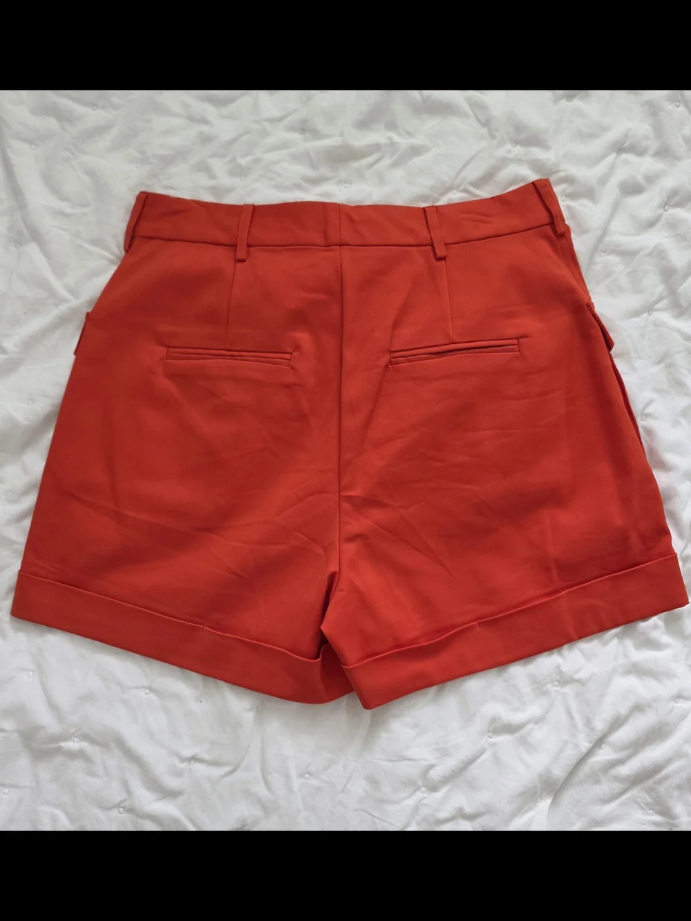 Bright Orange Cargo Pocket Shorts - Ladies *NWT*, Sz L - Picture 4 of 4